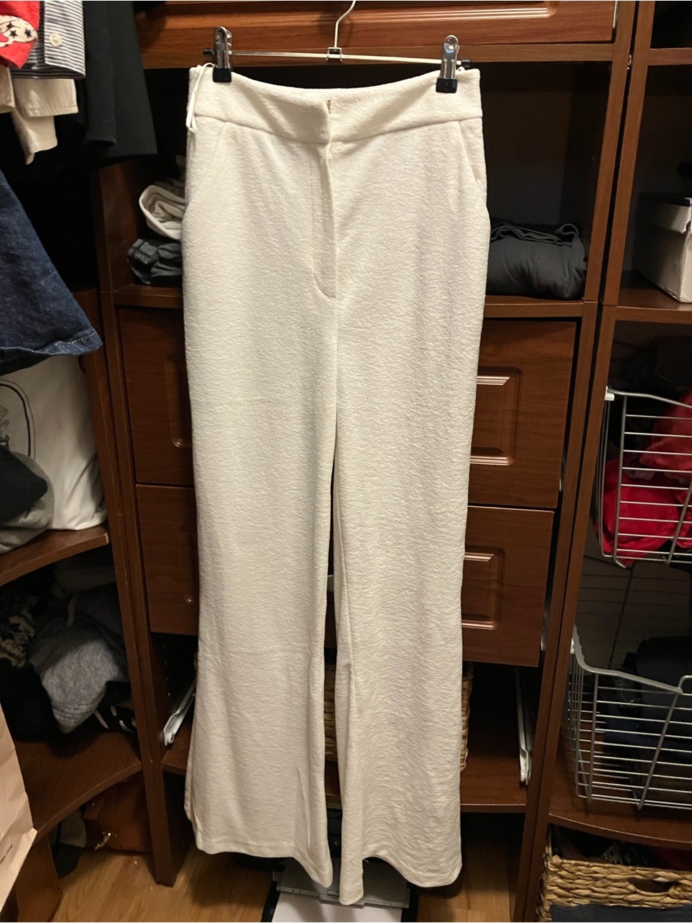My Beachy Side White Terry Pants NWT